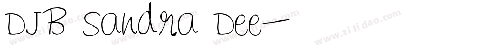 DJB Sandra Dee字体转换